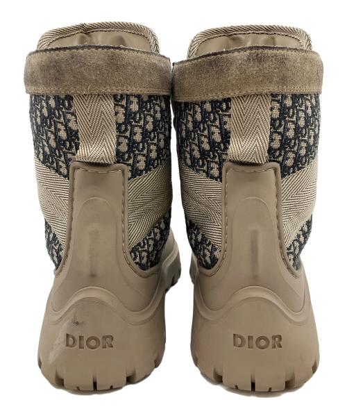 Dior（ディオール）DIOR (ディオール) ガーデン オブリーク レースアップブーツ ブラウン サイズ:40の古着・服飾アイテム