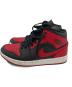 中古・古着 NIKE (ナイキ) AIR JORDAN1 MID レッド×ブラック サイズ:26：8000円