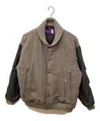 THE NORTHFACE PURPLELABELザ・ノースフェイス パープルレーベル）の古着「Herringbone Tweed Varsity Jacket」｜ブラウン