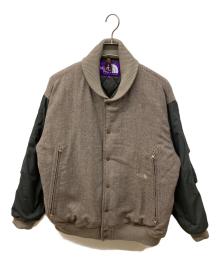THE NORTHFACE PURPLELABEL（ザ・ノースフェイス パープルレーベル）の古着「Herringbone Tweed Varsity Jacket」｜ブラウン