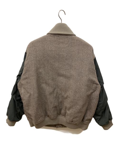THE NORTHFACE PURPLELABEL（ザ・ノースフェイス パープルレーベル）THE NORTHFACE PURPLELABEL (ザ・ノースフェイス パープルレーベル) Herringbone Tweed Varsity Jacket ブラウン サイズ:Lの古着・服飾アイテム