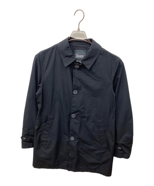 HERNO（ヘルノ）HERNO (ヘルノ) Laminarステンカラーコート ネイビー サイズ:46の古着・服飾アイテム