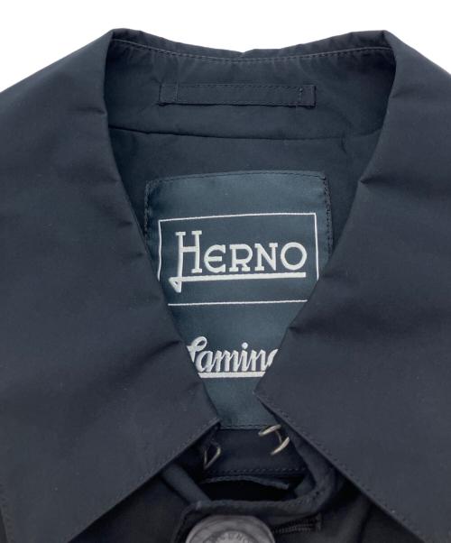 HERNO（ヘルノ）HERNO (ヘルノ) Laminarステンカラーコート ネイビー サイズ:46の古着・服飾アイテム