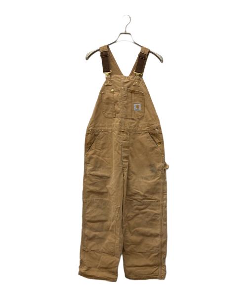 CarHartt（カーハート）CarHartt (カーハート) ダブルニーダックオーバーオール ベージュ サイズ:W38×L30の古着・服飾アイテム