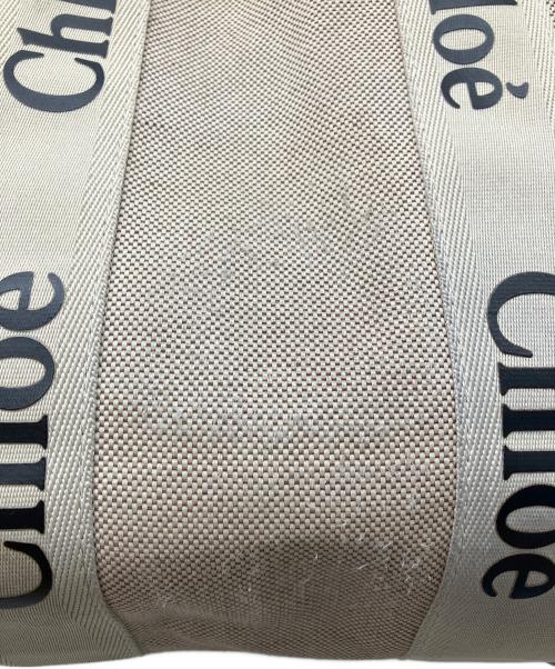 Chloe（クロエ）Chloe (クロエ) ウッディスモールトートバッグ ベージュの古着・服飾アイテム