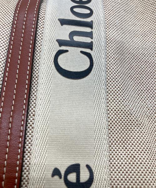Chloe（クロエ）Chloe (クロエ) ウッディスモールトートバッグ ベージュの古着・服飾アイテム