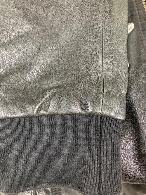 goosecraft（グースクラフト）GOOSECRAFT (グースクラフト) ラムレザースターブルゾン ブラック サイズ:Sの古着・服飾アイテム