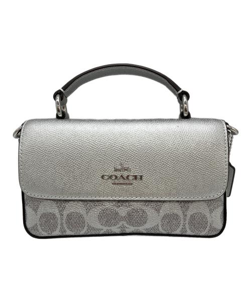 COACH（コーチ）COACH (コーチ) ミニ ジョージー ショルダーバッグ シルバーの古着・服飾アイテム