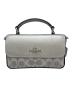 COACH（コーチ）の古着「ミニ ジョージー ショルダーバッグ」｜シルバー