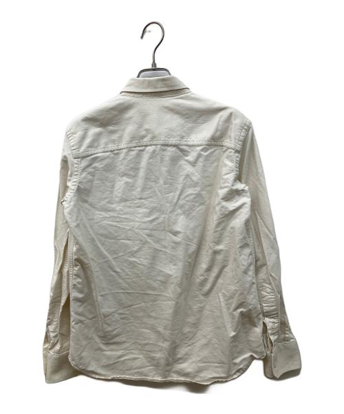 AMI Alexandre Mattiussi（アミアレクサンドルマテュッシ）AMI Alexandre Mattiussi (アミアレクサンドルマテュッシ) SMALL HEART LOGO OXFORD SHIRT ホワイト サイズ:38の古着・服飾アイテム