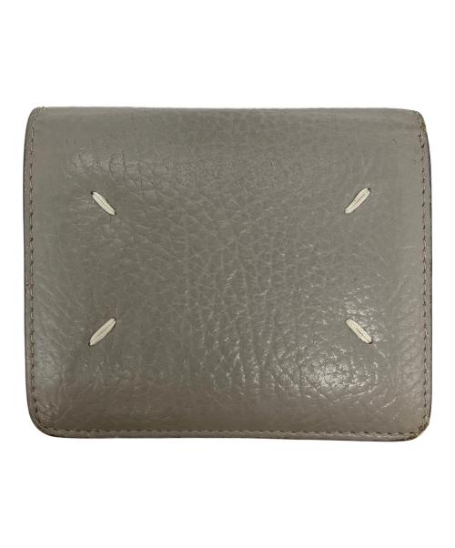 Maison Margiela（メゾンマルジェラ）Maison Margiela (メゾンマルジェラ) 4ステッチ 二つ折り ウォレット グレーの古着・服飾アイテム