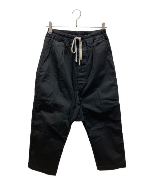 RICK OWENS（リックオウエンス）RICK OWENS (リックオウエンス) 24FW DRAWSTRING CROPPED PANT クロップドパンツ ブラック サイズ:46の古着・服飾アイテム