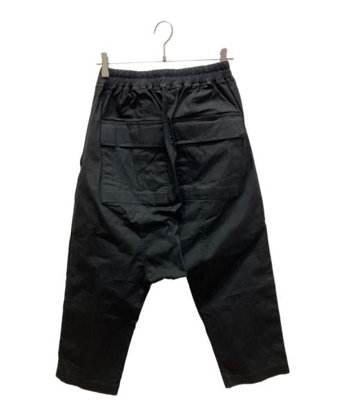 RICK OWENS（リックオウエンス）RICK OWENS (リックオウエンス) 24FW DRAWSTRING CROPPED PANT クロップドパンツ ブラック サイズ:46の古着・服飾アイテム