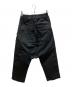 RICK OWENS (リックオウエンス) 24FW DRAWSTRING CROPPED PANT クロップドパンツ ブラック サイズ:46：40000円