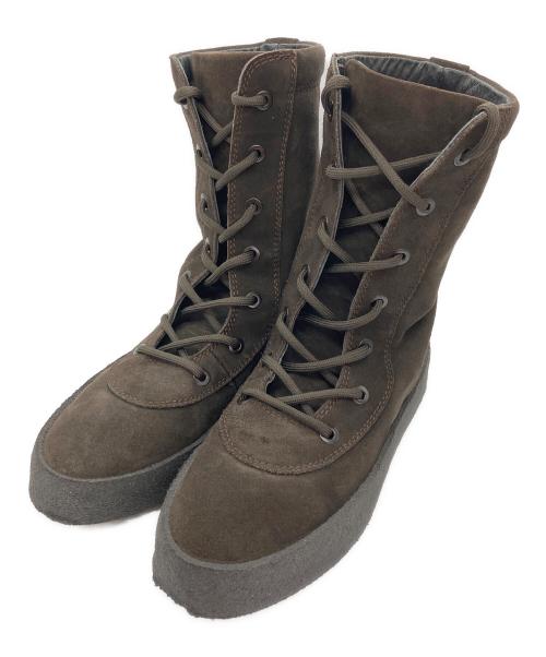 YEEZY SEASON4（イージーシーズン4）YEEZY SEASON4 (イージーシーズン4) CREPE BOOT OIL ブーツ ブラウン サイズ:44の古着・服飾アイテム