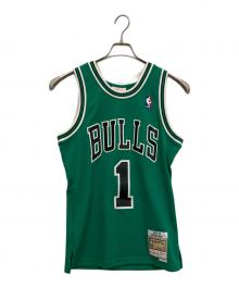 MITCHELL & NESS（ミッチェルアンドネス）の古着「ゲームシャツ」｜グリーン