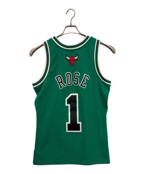 MITCHELL & NESS（ミッチェルアンドネス）MITCHELL & NESS (ミッチェルアンドネス) ゲームシャツ グリーン サイズ:Sの古着・服飾アイテム