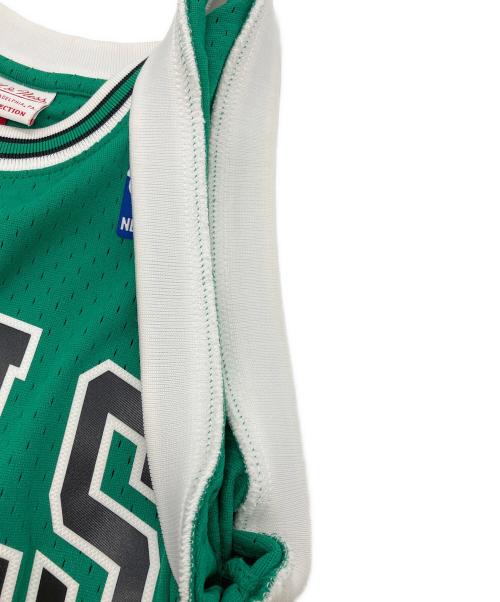 MITCHELL & NESS（ミッチェルアンドネス）MITCHELL & NESS (ミッチェルアンドネス) ゲームシャツ グリーン サイズ:Sの古着・服飾アイテム