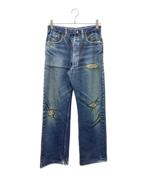 TALKING ABOUT THE ABSTRACTION（トーキング アバウト ジ アブストラクション）TALKING ABOUT THE ABSTRACTION (トーキング アバウト ジ アブストラクション) デニム転写スウェットパンツ ブルー サイズ:Mの古着・服飾アイテム