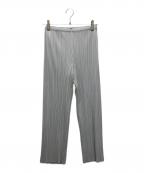 PLEATS PLEASEプリーツプリーズ）の古着「プリーツパンツ」｜ブルー