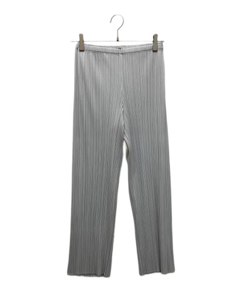 PLEATS PLEASE（プリーツプリーズ）PLEATS PLEASE (プリーツプリーズ) プリーツパンツ ブルーの古着・服飾アイテム