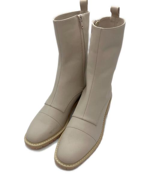 TSURU by MARIKO OIKAWA（ツルバイマリコオイカワ）TSURU by MARIKO OIKAWA (ツルバイマリコオイカワ) STILL ショートブーツ ベージュ サイズ:38の古着・服飾アイテム