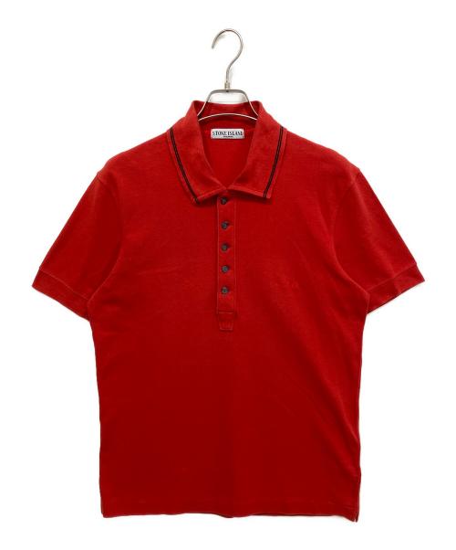 STONE ISLAND（ストーンアイランド）STONE ISLAND (ストーンアイランド) ポロシャツ レッド サイズ:XLの古着・服飾アイテム
