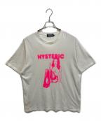 hystericヒステリック）の古着「SMOKING DOT GIRL Tシャツ」｜ホワイト