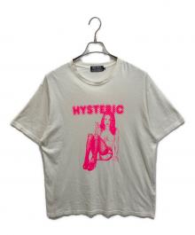 hysteric（ヒステリック）の古着「SMOKING DOT GIRL Tシャツ」｜ホワイト
