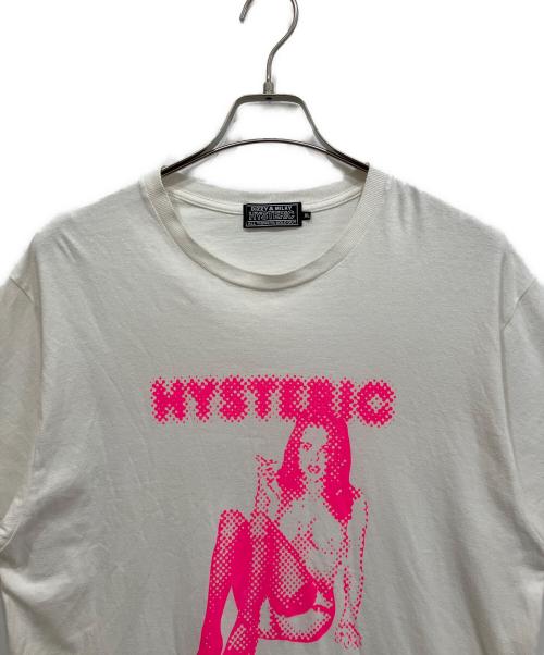 hysteric（ヒステリック）hysteric (ヒステリック) SMOKING DOT GIRL Tシャツ ホワイト サイズ:XLの古着・服飾アイテム
