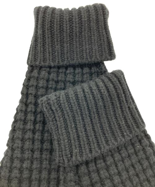 SUS SOUS（シュスー）SUS SOUS (シュスー) popcorn merino wool knit ブラック サイズ:5の古着・服飾アイテム