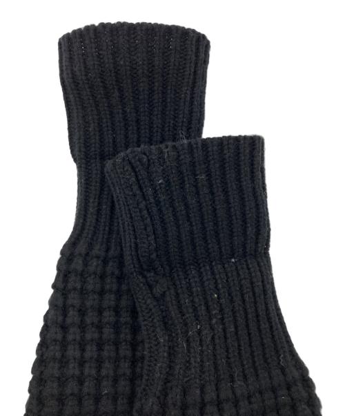 SUS SOUS（シュスー）SUS SOUS (シュスー) popcorn merino wool knit ブラック サイズ:5の古着・服飾アイテム