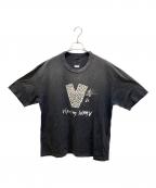 VISVIMビズビム）の古着「JUMBO TEE S/S V CRASH」｜ブラック