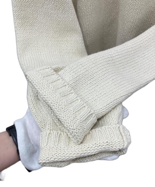 stussy（ステューシー）stussy (ステューシー) ロゴコットンリネンニット アイボリー サイズ:XLの古着・服飾アイテム