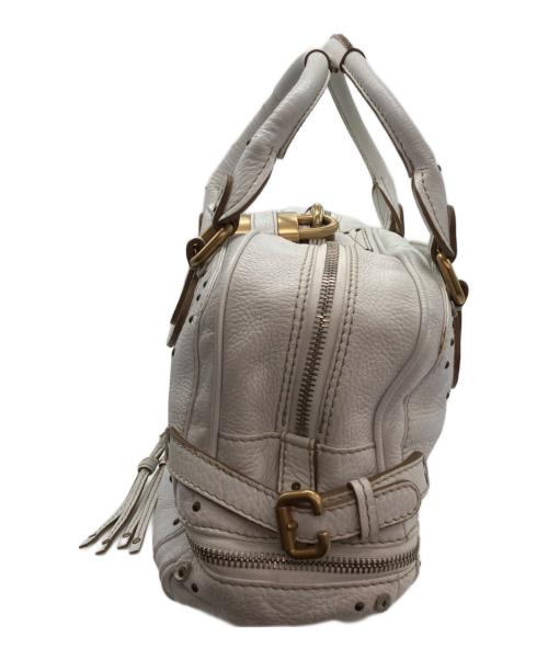 Chloe（クロエ）Chloe (クロエ) パディントン レザーハンドバッグ ホワイトの古着・服飾アイテム
