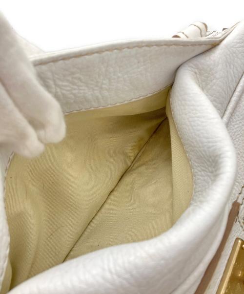 Chloe（クロエ）Chloe (クロエ) パディントン レザーハンドバッグ ホワイトの古着・服飾アイテム