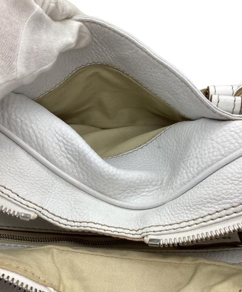 Chloe（クロエ）Chloe (クロエ) パディントン レザーハンドバッグ ホワイトの古着・服飾アイテム