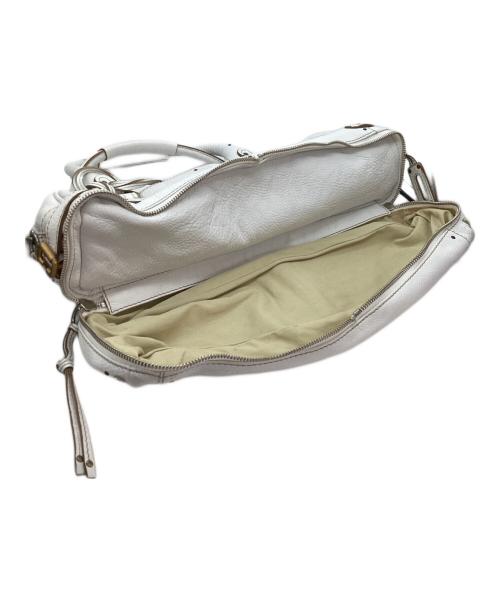 Chloe（クロエ）Chloe (クロエ) パディントン レザーハンドバッグ ホワイトの古着・服飾アイテム