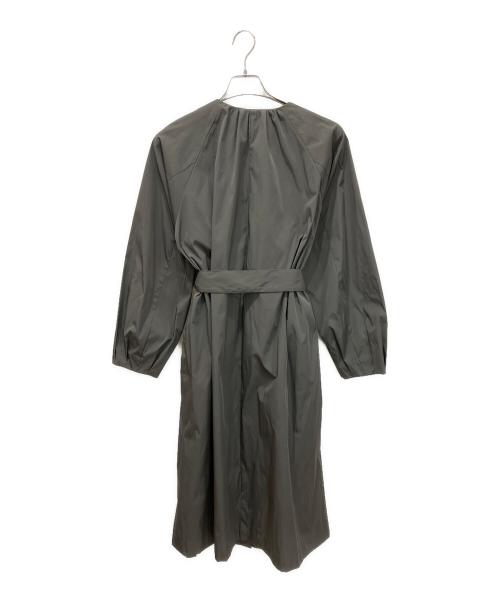 自由区（ジユウク）自由区 (ジユウク) 洗えるメモリーノーカラー コート グレー サイズ:38の古着・服飾アイテム