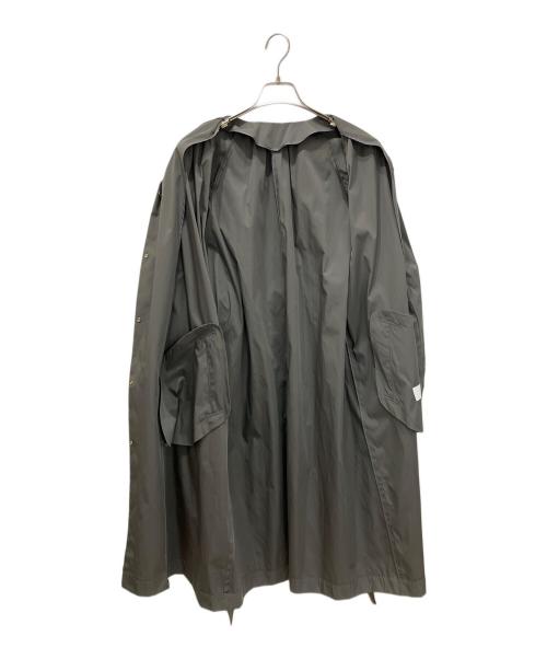 自由区（ジユウク）自由区 (ジユウク) 洗えるメモリーノーカラー コート グレー サイズ:38の古着・服飾アイテム