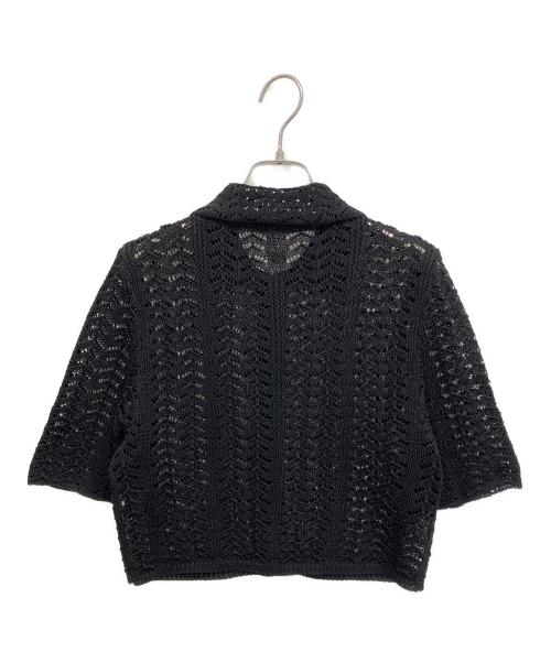 TODAYFUL（トゥデイフル）TODAYFUL (トゥデイフル) Lace Knit Shirts ブラック サイズ:freeの古着・服飾アイテム