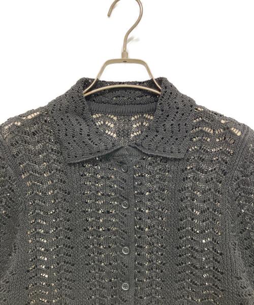 TODAYFUL（トゥデイフル）TODAYFUL (トゥデイフル) Lace Knit Shirts ブラック サイズ:freeの古着・服飾アイテム