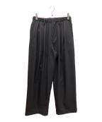 MARKAWAREマーカウェア）の古着「TRIPLE PLEATED EASY TROUSERS」｜ブラック