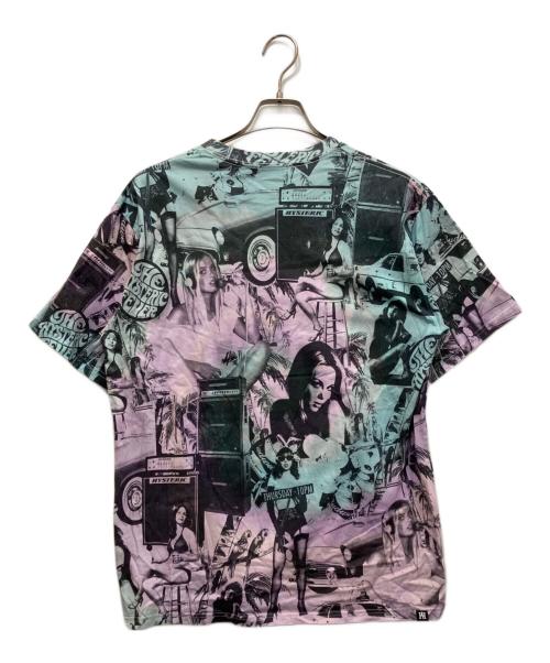 Hysteric Glamour（ヒステリックグラマー）Hysteric Glamour (ヒステリックグラマー) MONDO HOLIDAY Tシャツ パープル×ブルー サイズ:ｌの古着・服飾アイテム