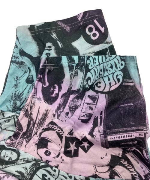 Hysteric Glamour（ヒステリックグラマー）Hysteric Glamour (ヒステリックグラマー) MONDO HOLIDAY Tシャツ パープル×ブルー サイズ:ｌの古着・服飾アイテム
