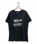 YOHJI YAMAMOTOヨウジヤマモト）の古着「ロゴプリントTシャツ」｜ブラック