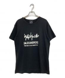 YOHJI YAMAMOTO（ヨウジヤマモト）の古着「ロゴプリントTシャツ」｜ブラック