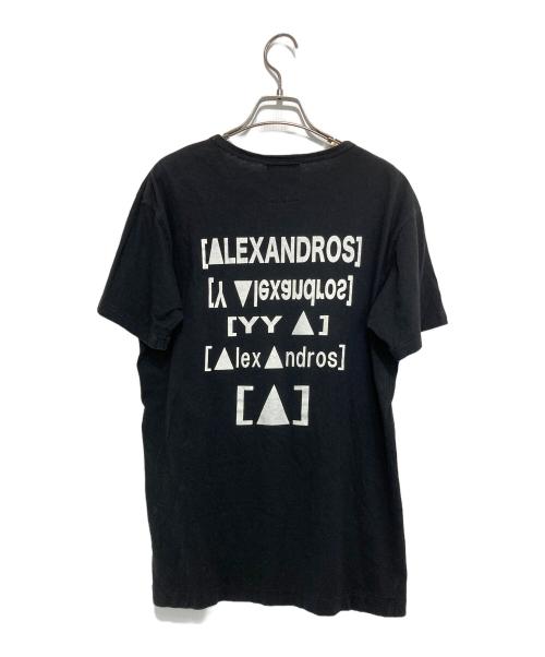 YOHJI YAMAMOTO（ヨウジヤマモト）YOHJI YAMAMOTO (ヨウジヤマモト) ロゴプリントTシャツ ブラック サイズ:2の古着・服飾アイテム