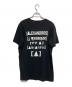 YOHJI YAMAMOTO (ヨウジヤマモト) ロゴプリントTシャツ ブラック サイズ:2：6000円
