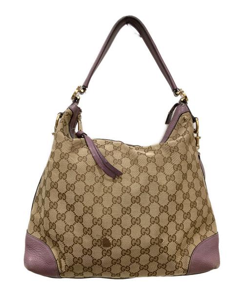 GUCCI（グッチ）GUCCI (グッチ) グッチシマ ショルダーバッグ ベージュの古着・服飾アイテム